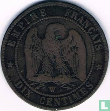 France 10 centimes 1856 (W) - Image 2