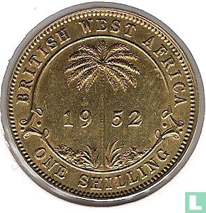 Afrique de l'Ouest britannique 1 shilling 1952 (sans marque d'atelier) - Image 1