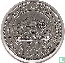Oost-Afrika 50 cents 1948 - Afbeelding 1