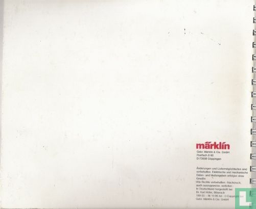Märklin-Sortimentskatalog 1995/96 - Image 2