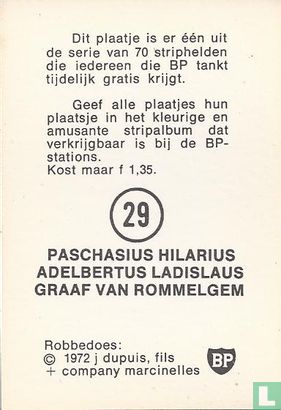 Paschasius Hilarius Adelbertus Ladislaus Graaf van Rommelgem - Image 2