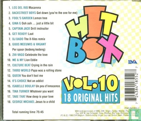 Hitbox vol. 10 - 18 Original Hits - Afbeelding 2