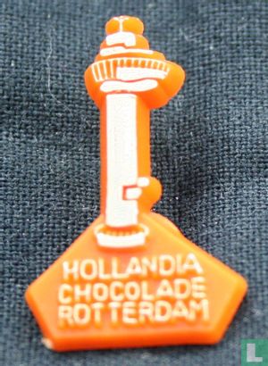 Hollandia Chocolade Rotterdam [goud op oranje]