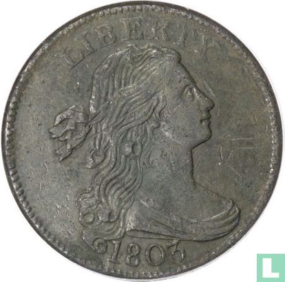 États-Unis 1 cent 1803 (type 3) - Image 1