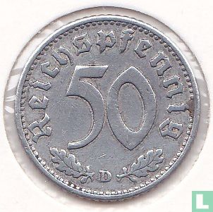 German Empire 50 reichspfennig 1935 (aluminum - D) - Image 2