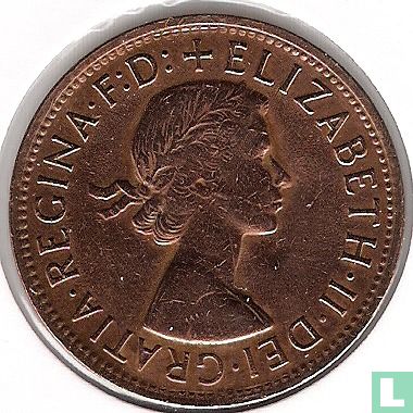 Australië 1 penny 1955 (met punt) - Afbeelding 2
