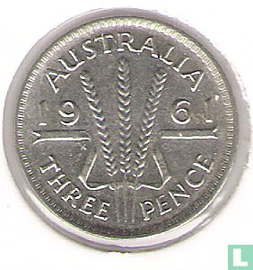 Australië 3 pence 1961 - Afbeelding 1