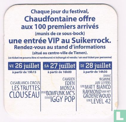 Suikerrock Chaudfontaine vous offre une entrée VIP - Afbeelding 2