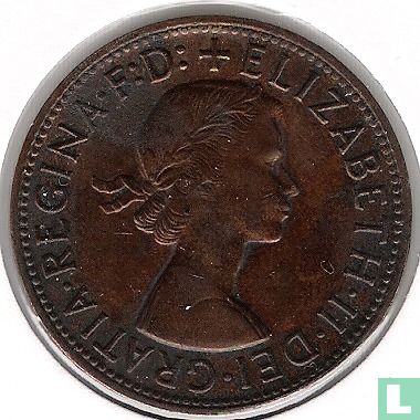 Australie 1 penny 1958 (avec point - Perth) - Image 2