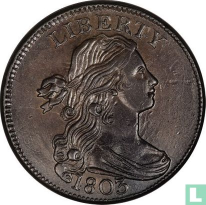 United States 1 cent 1803 (type 4) - Image 1