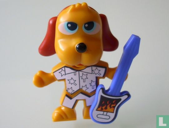 Hond met gitaar - Afbeelding 1