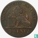 België 2 centimes 1838 - Afbeelding 1