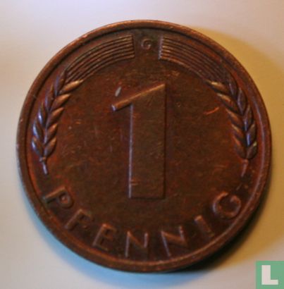 Duitsland 1 pfennig 1969 (G) - Afbeelding 2