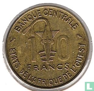 Westafrikanischen Staaten 10 Franc 1959 - Bild 2