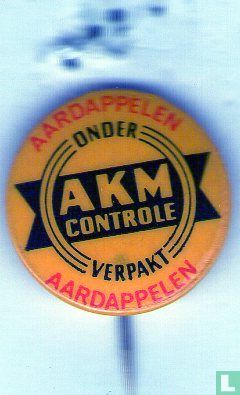 Aardappelen onder AKM controle verpakt [black-red on yellow]