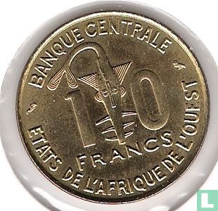 Westafrikanische Staaten 10 Franc 1974 - Bild 2