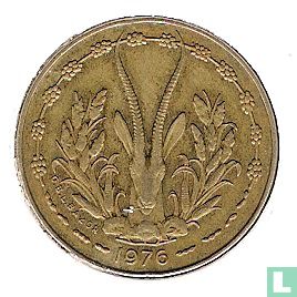 West-Afrikaanse Staten 5 francs 1976 - Afbeelding 1