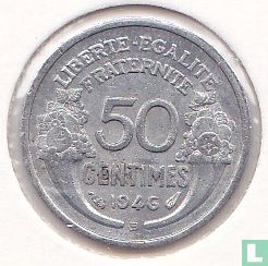 Frankrijk 50 centimes 1946 (B) - Afbeelding 1