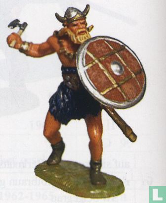 Viking verdedigend met bijl