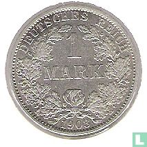 Duitse Rijk 1 mark 1908 (A) - Afbeelding 1