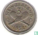 New Zealand 3 pence 1952 - Image 1