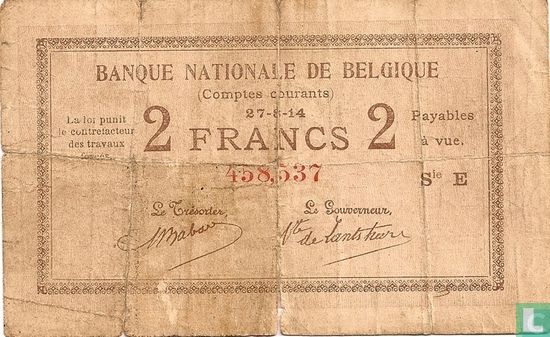 Belgium 2 Francs 1914 - Image 1