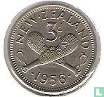Nieuw-Zeeland 3 pence 1956 (met schouderriem) - Afbeelding 1