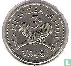 Nieuw-Zeeland 3 pence 1948 - Afbeelding 1
