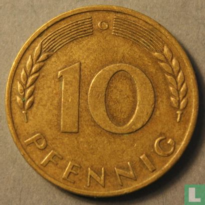 Germany 10 pfennig 1968 (G) - Image 2