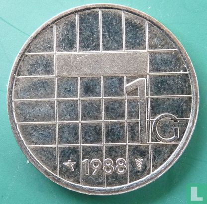 Nederland 1 gulden 1988 (misslag) - Afbeelding 1