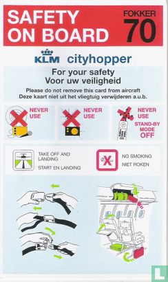 KLM cityhopper - F70 (04)  - Afbeelding 1