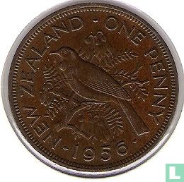 Nieuw-Zeeland 1 penny 1956 (met schouderriem) - Afbeelding 1