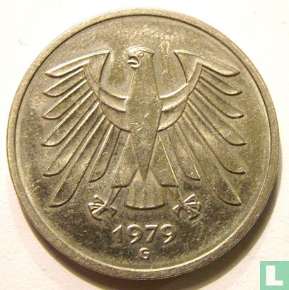 Duitsland 5 mark 1979 (G) - Afbeelding 1