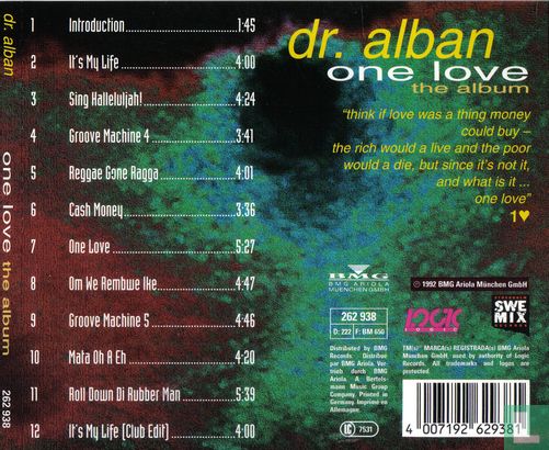 One love - The album - Afbeelding 2