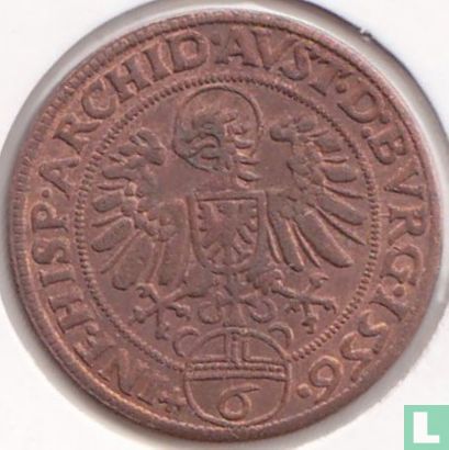 Heilige Roomse Rijk 6 kreuzer 1556 - Image 1