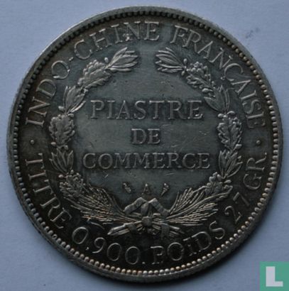 Indochine française 1 piastre 1899 - Image 2