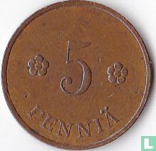 Finland 5 penniä 1932 - Afbeelding 2