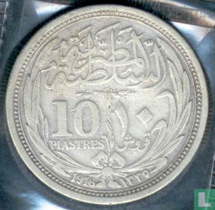 Égypte 10 piastres 1916 (AH1335) - Image 1