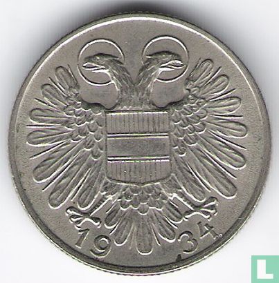 Austria 1 schilling 1934 - Image 1