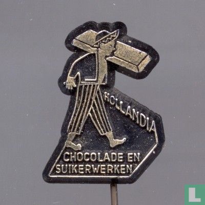 Hollandia Chocolade en suikerwerken [or sur noir]