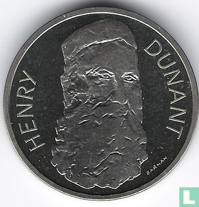 Zwitserland 5 francs 1978 "150th anniversary of the birth of Henry Dunant" - Afbeelding 2