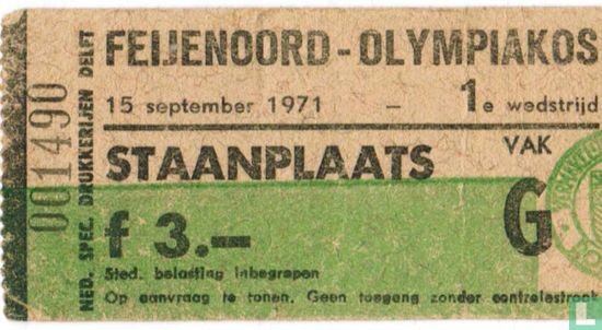 19710915 Feijenoord - Olympiakos