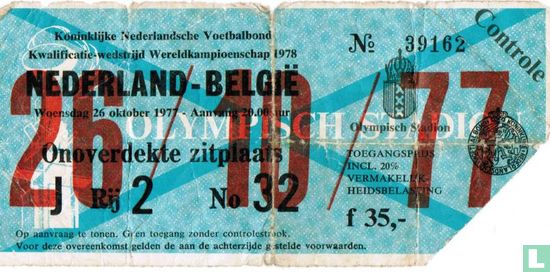 19771026 Nederland - België