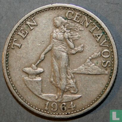 Philippinen 10 Centavo 1964 - Bild 1
