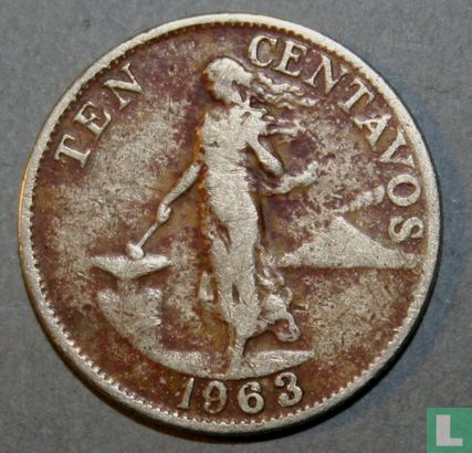 Filipijnen 10 centavos 1963 - Afbeelding 1