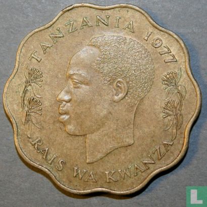 Tanzania 10 senti 1977 - Afbeelding 1