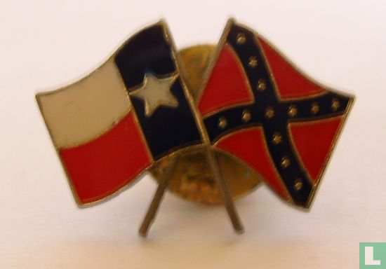 Texas & Confederate Navy Jack vlag