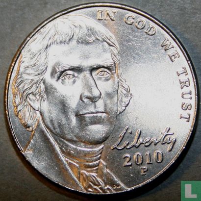 United States 5 cents 2010 (P) - Image 1