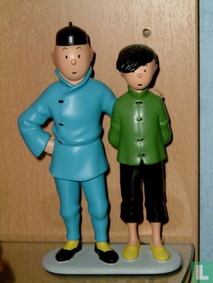 Tintin et Tchang (Lotus Bleu) Polychrome - Afbeelding 1