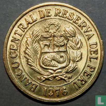 Peru 1 sol de oro 1976 - Image 1